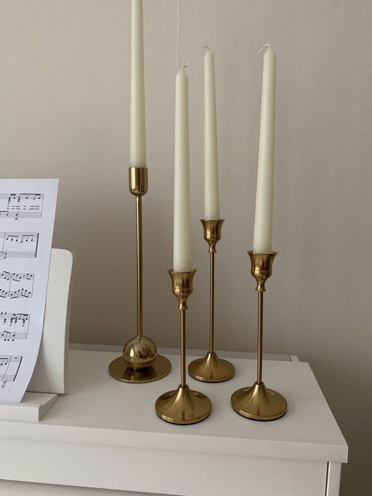 Complete Combo Pack – 6 Taper Candles With 3 Metal Stands