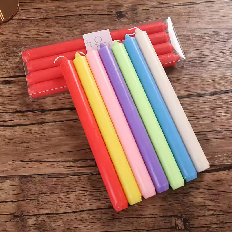 Set of 10 Elegant 10-Inch Dinner Candles – Perfect for Stylish Dining & Special Occasions