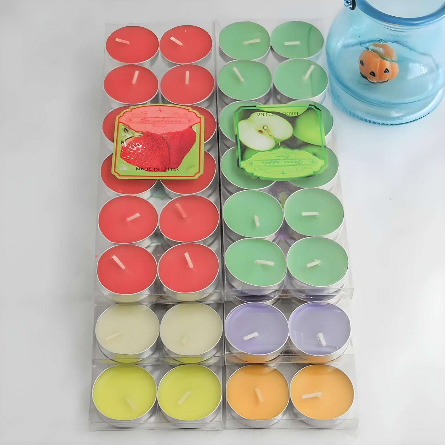 12 Scented Tealight Candles - 4-Hour Burn Time for a Cozy, Inviting Atmospher