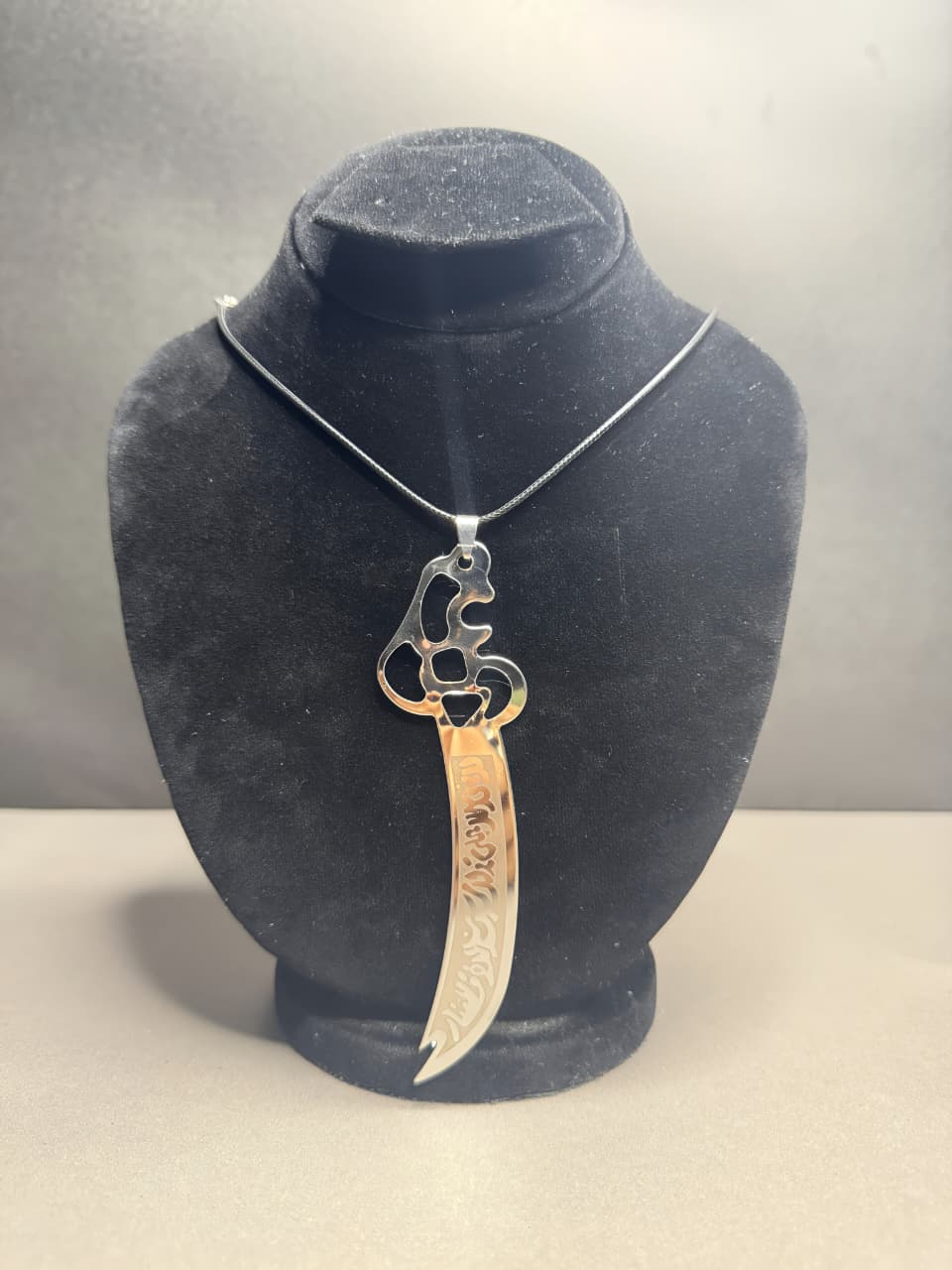 Elegant Pendant Necklace & Black Candle Set – 4 Pcs Combo