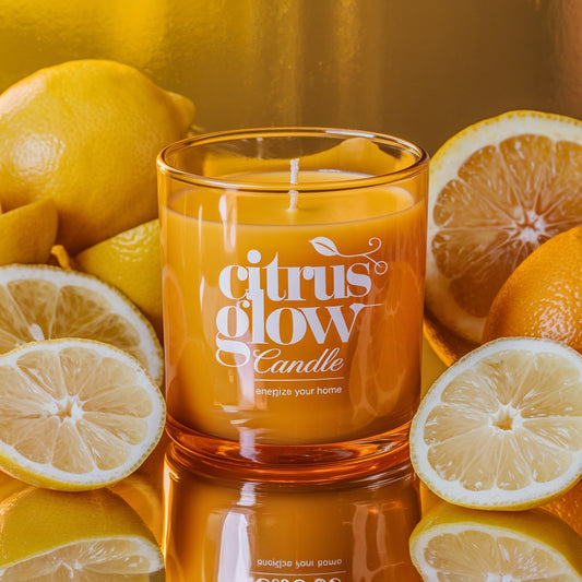 Orange Citrus Glow Scented Candle - 250g Soy Wax Blend