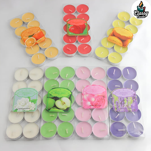 12 Scented Tealight Candles - 4-Hour Burn Time for a Cozy, Inviting Atmospher